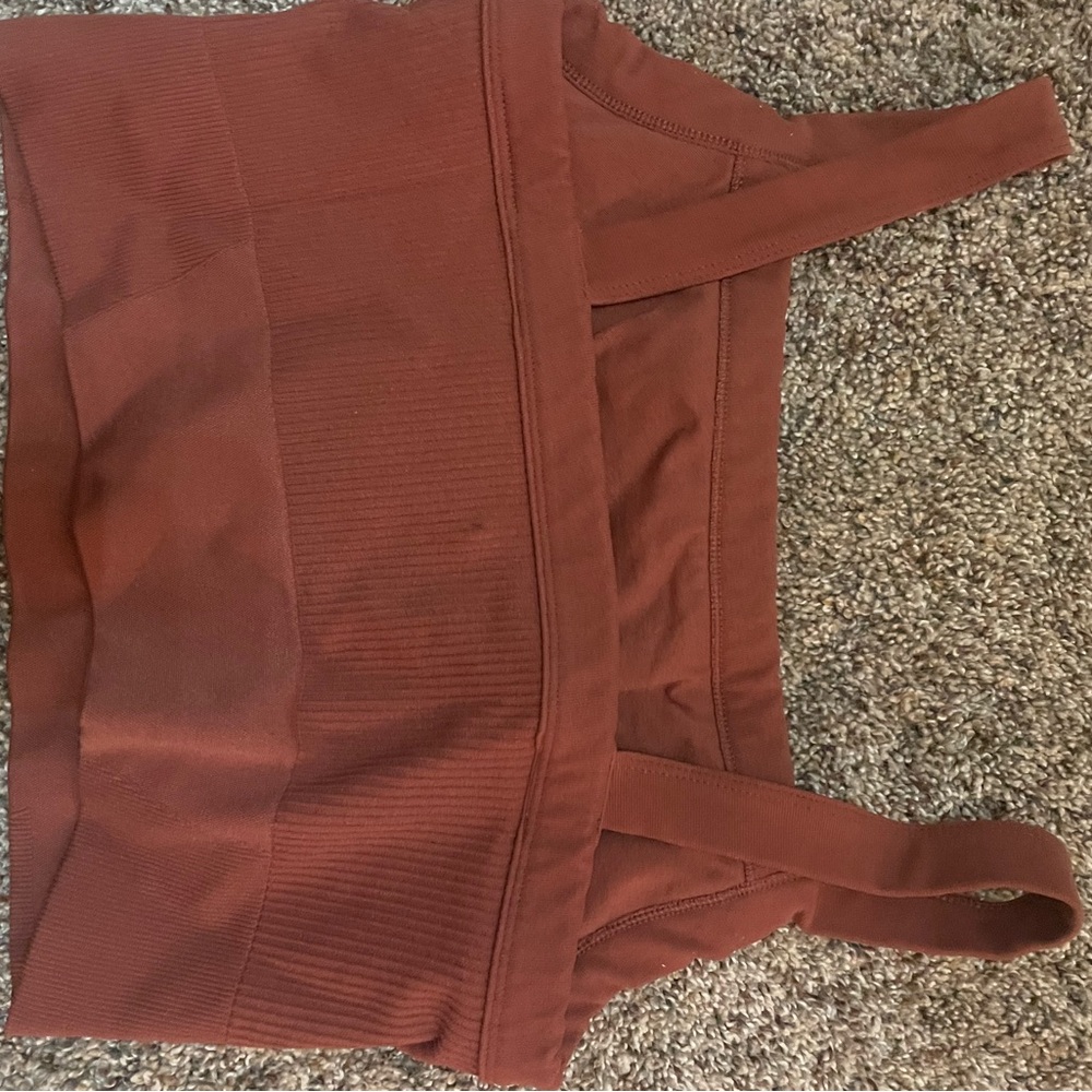 Rust Ribbed Tank Top - Picture 5 of 5